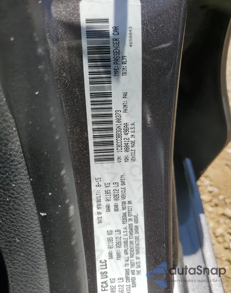 2016 Chrysler 200 S из США, поврежденный, VIN 1C3CCCBB3GN100373